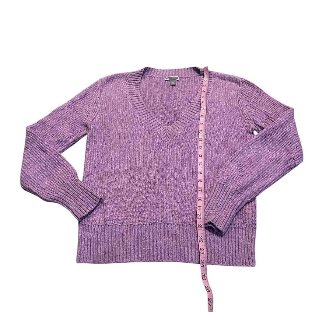 Chelsea28  Purple v-neck sweater - Image 2