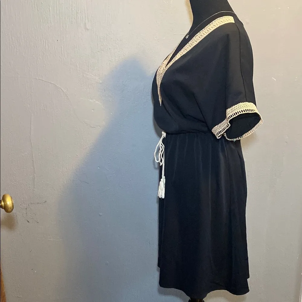 PRETTYGARDEN Women's V Neck Trimmed Summer Flowy Dress with Short Sleeves - Image 6