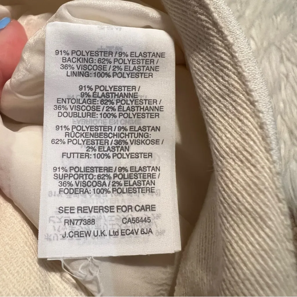 J. Crew Crossover Wrap Mini Skirt Ivory 2 - Image 8
