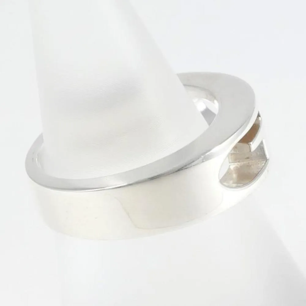 Gucci Double G Silver Ring, Ring Box, Bag, Total Weight 6.5g - Image 2