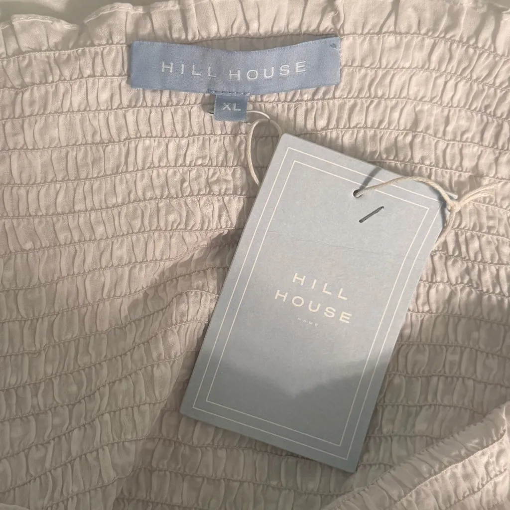 Hill House Athena Nap Dress in Swiss Dot White Size XL - Image 4