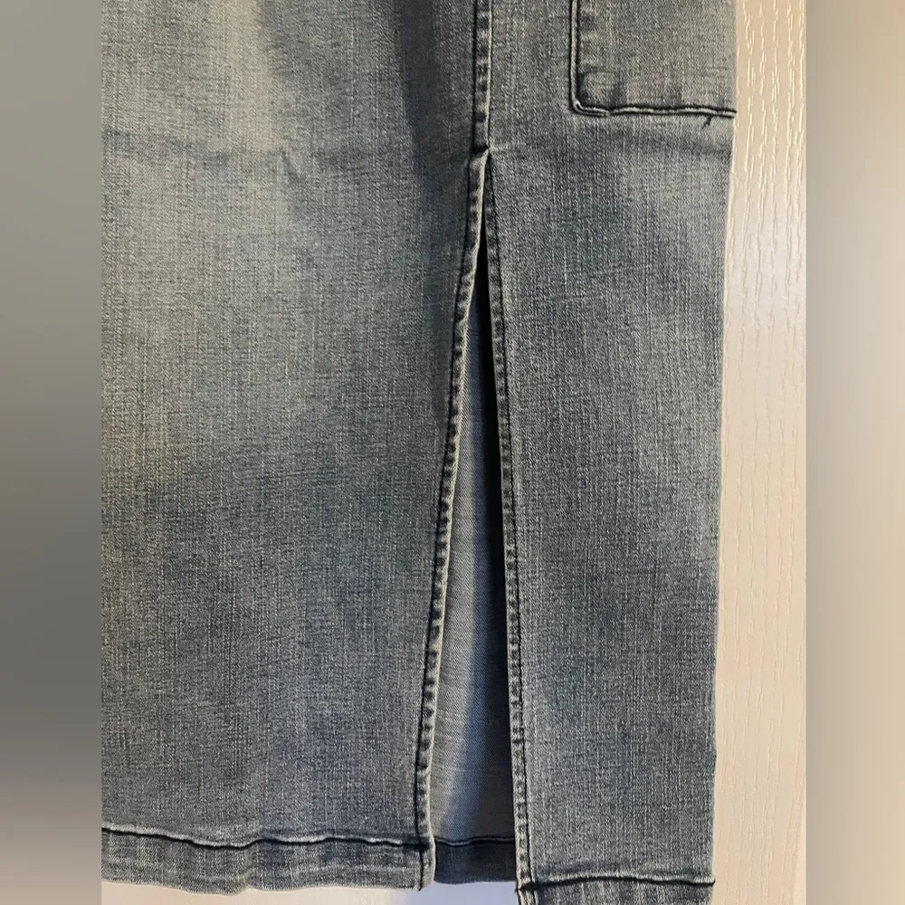 NWT Juicy Couture Blue Denim Belted Cargo Midi Skirt 26 (2-4) Western Casual Y2K - Image 5