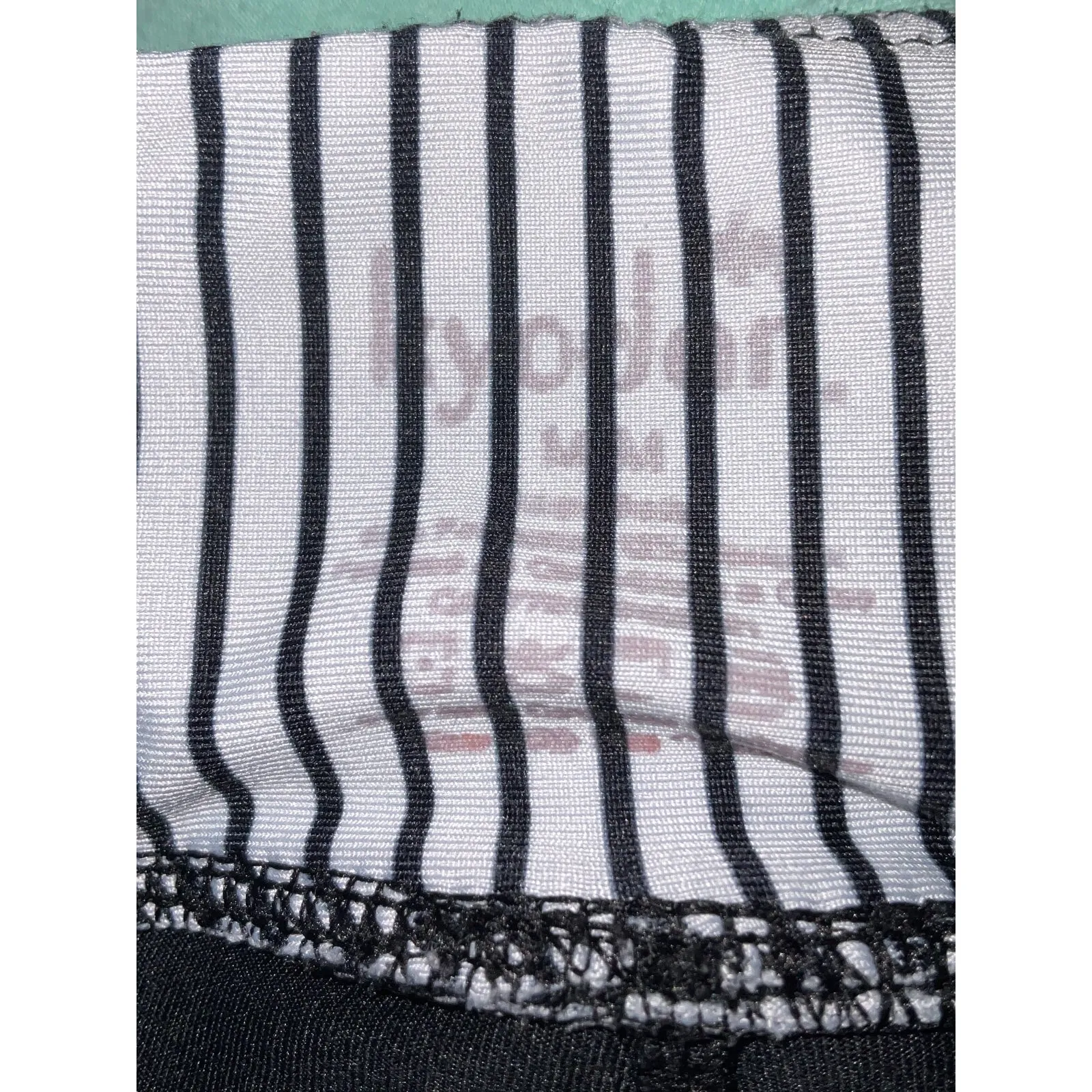 Kyodan Activewear Striped Black/White Skort M Tennis Prep Activewear Athleisure - Image 5