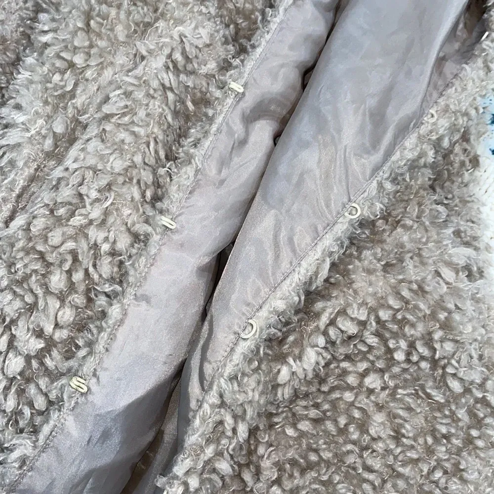 Simply Noelle tan teddy bear cardigan vest size large/XLarge - Image 7