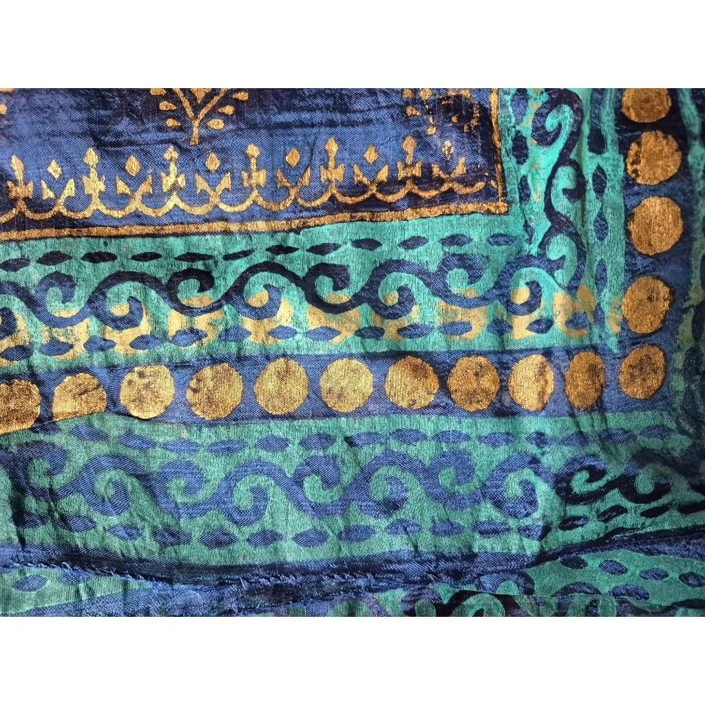 Duppata Indian Bollywood Ethnic Party Wear Duppata 90" X 35" Tassels Metallic Bl - Image 6