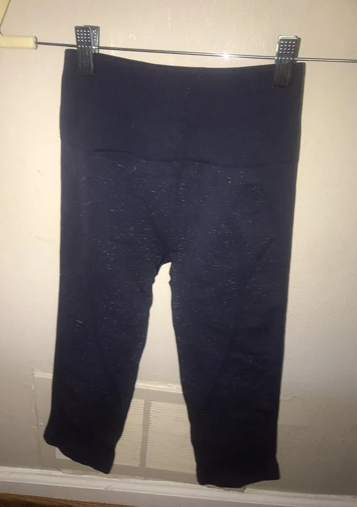 Lululemon Navy Spacedye High Waisted Crop Leggings - Image 4