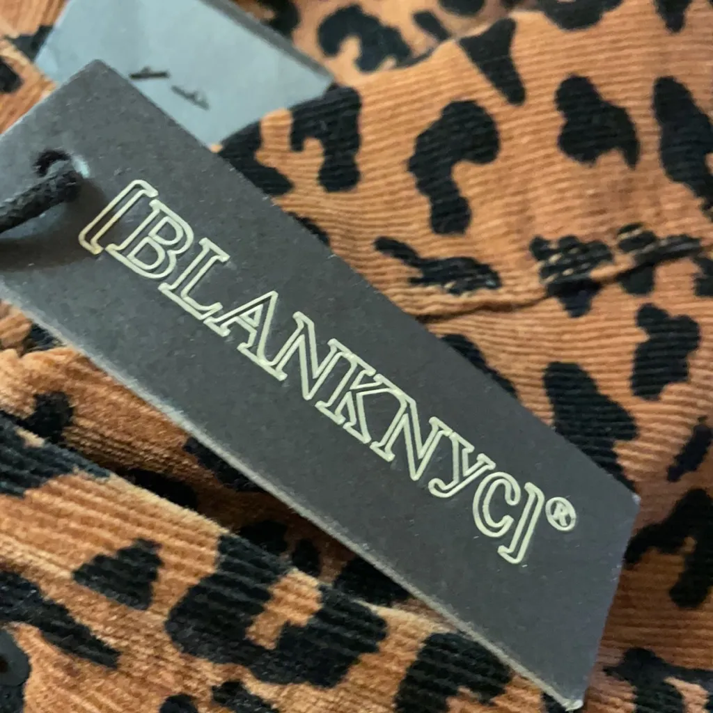 NWT BlankNYC Leopard  Corduroy Mid-Rise Skinny Jeans - Image 9
