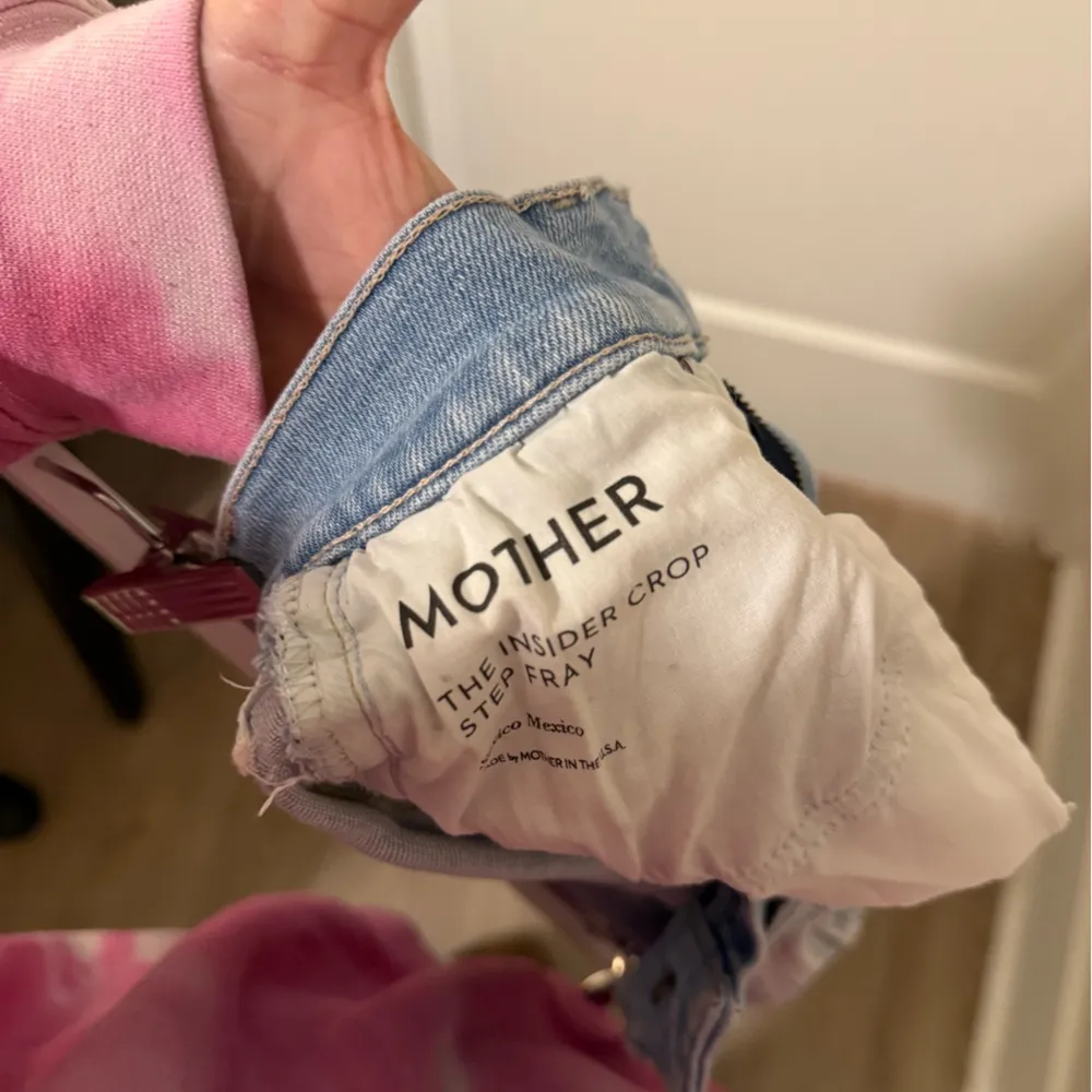 Mother Insider Crop Step Fray Jeans Size: 25 Blue - Image 7