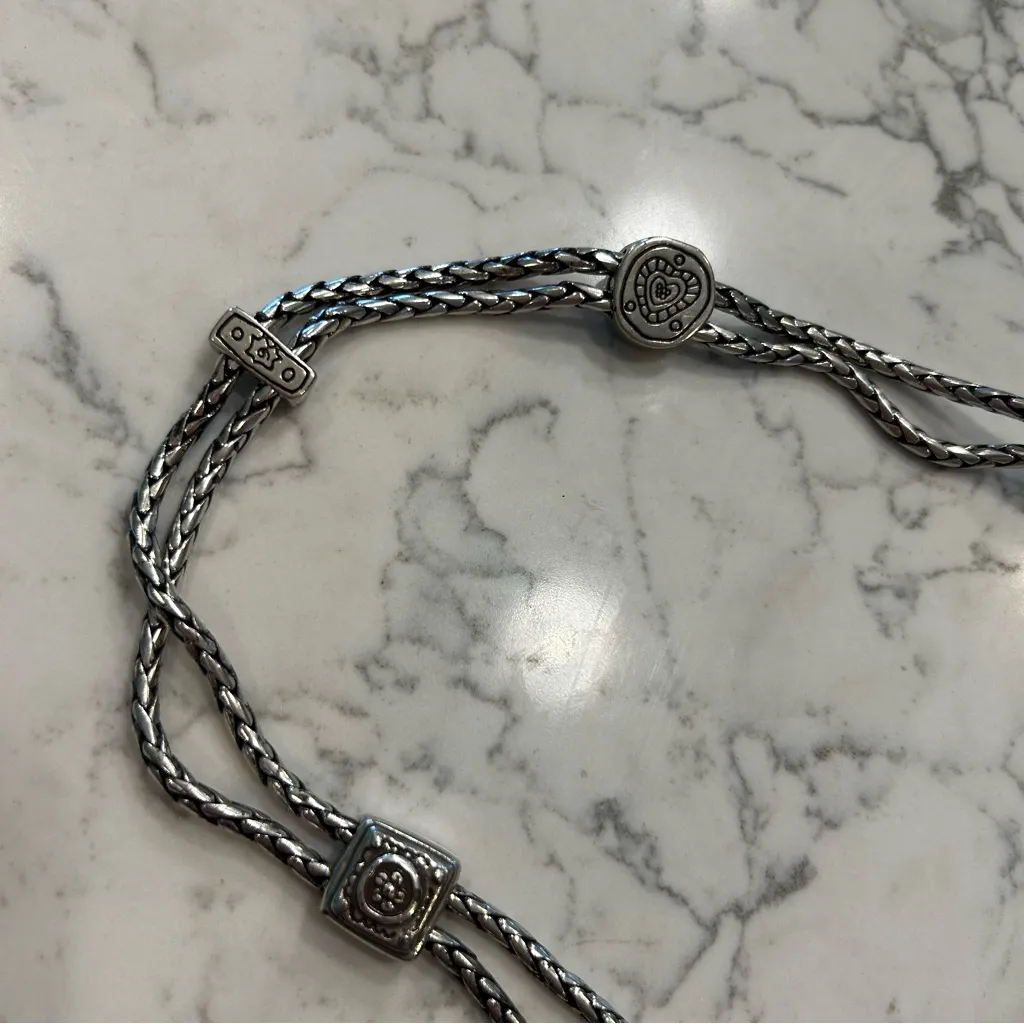 Brighton Silver Toned Double Chain Belt - Image 5