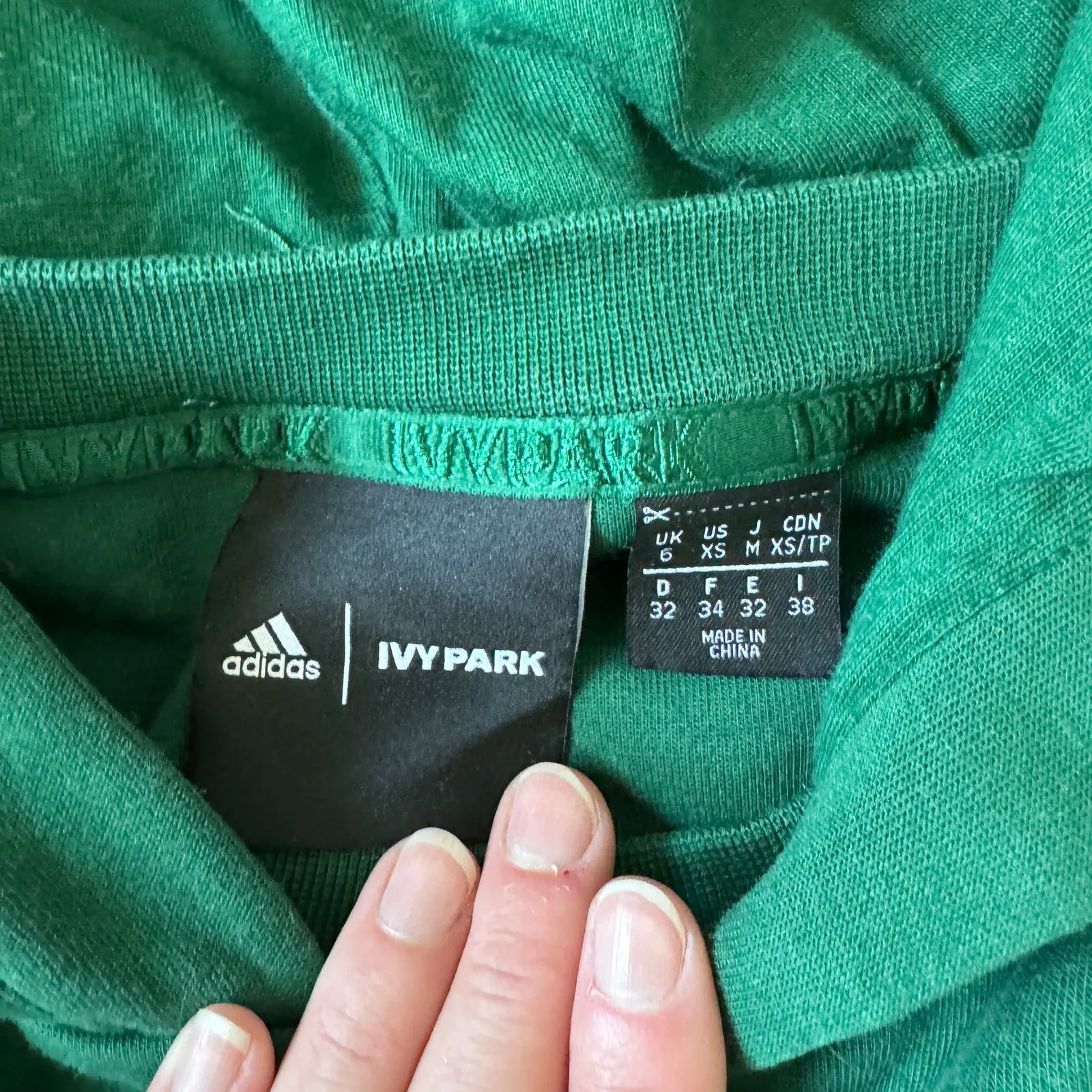 Adidas Ivy Park Green Hooded Mini Dress Set - Image 6