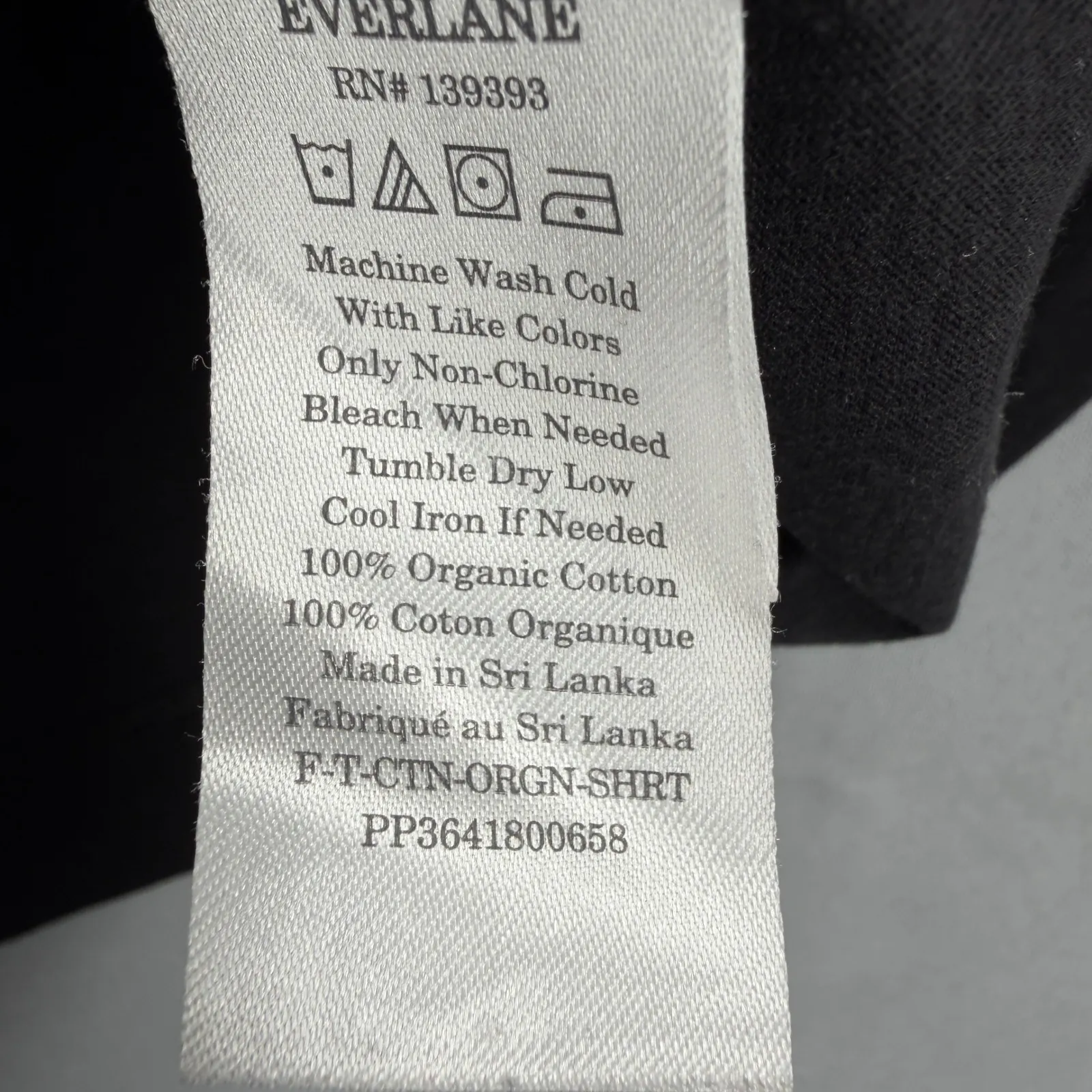 Everlane Black Organic Cotton Cropped T-Shirt Womens Small Boxy Short Sleeve Top - Image 4