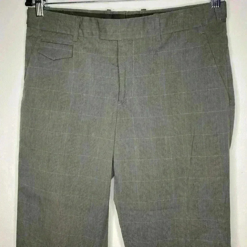 Theory 𝅺 Nettoyage A Sec Gray Plaid Pants Slacks - Image 3