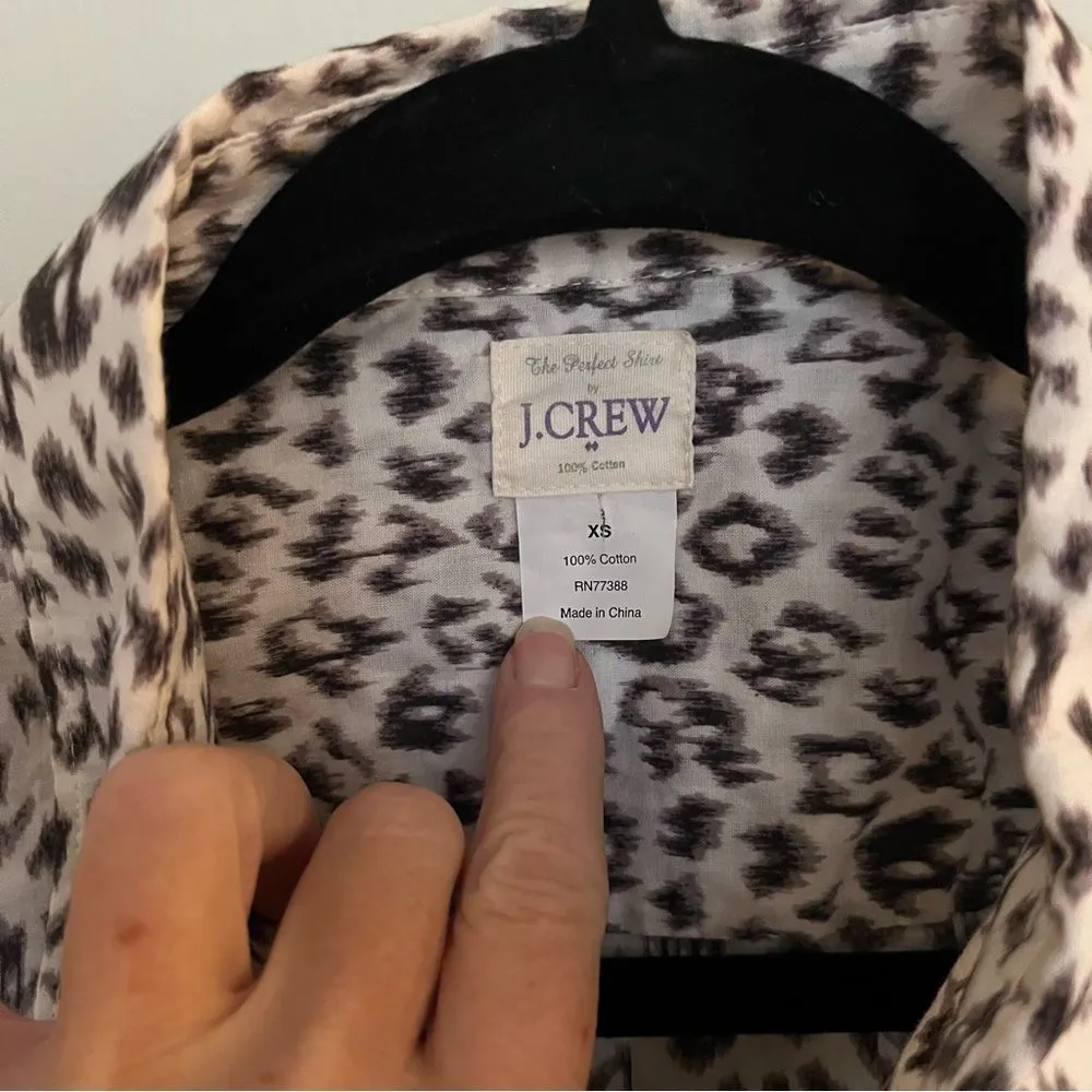 J. Crew Factory Perfect Fit Poplin shirt. Cotton poplin long sleeve button down - Image 8