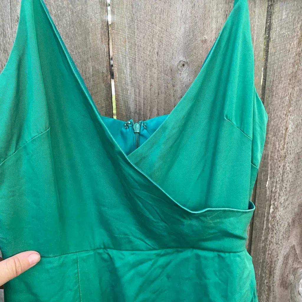 Lovers and Friends Orchid Faux Wrap Dress in Lucky Charm Green Small - Image 4