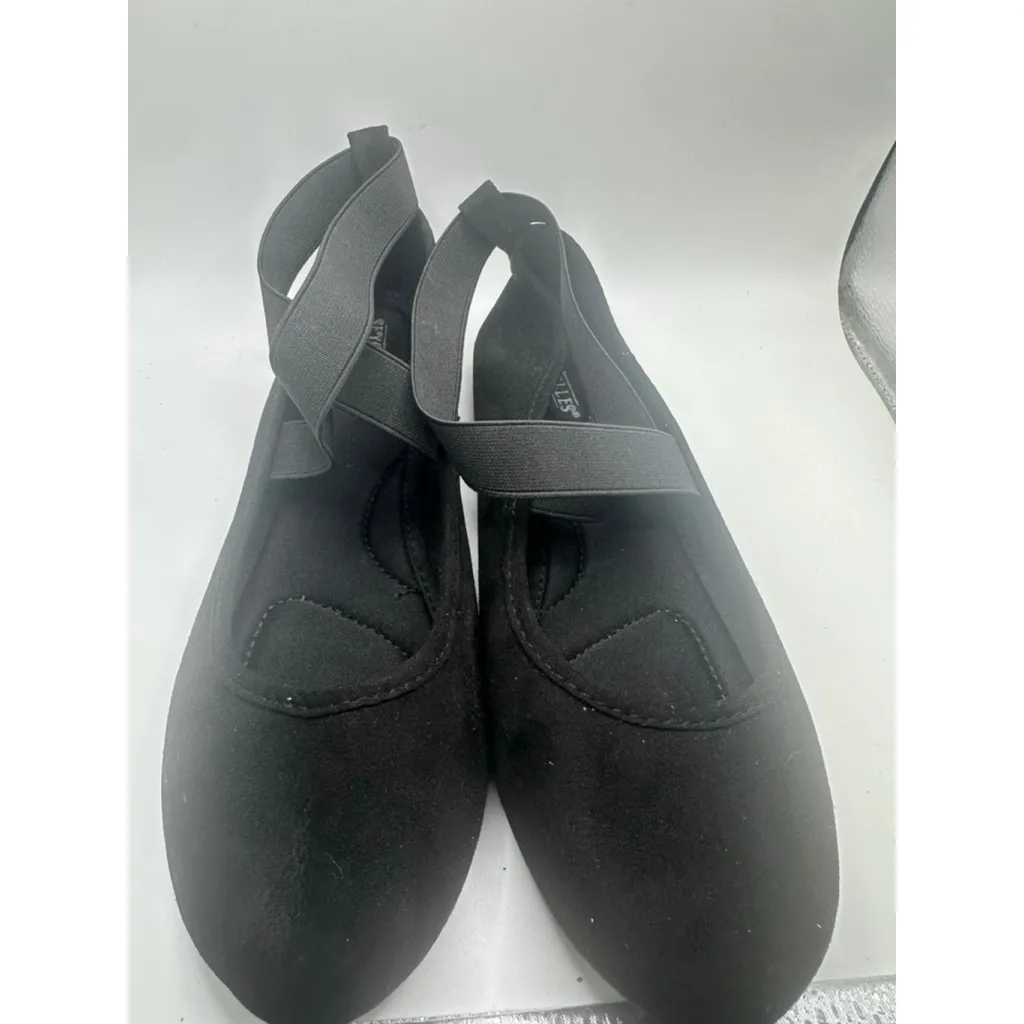 Women's Séchelles Ballet Flats Black Size 8.5W with ankle straps - Image 5