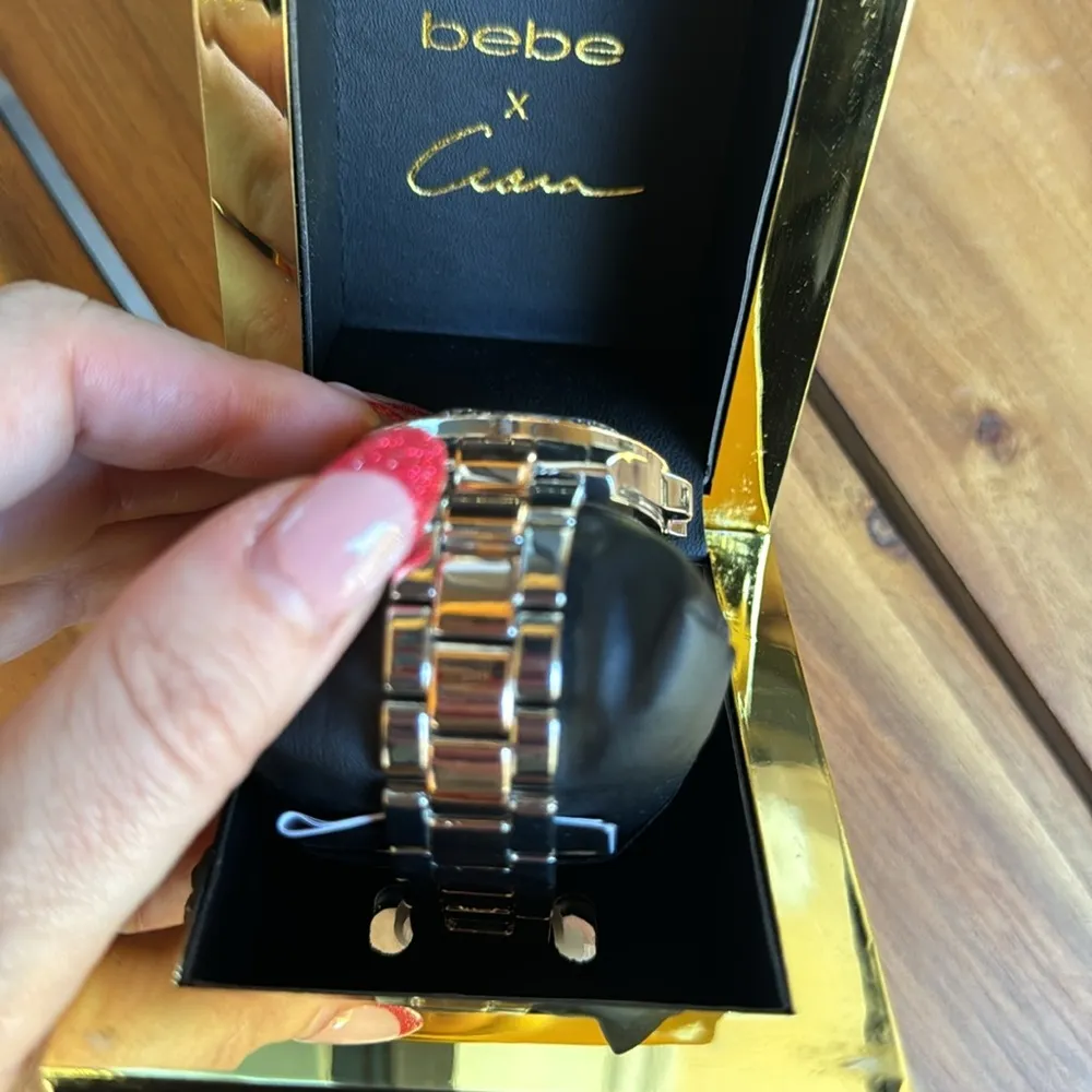 LINK BRACELET CRYSTAL SPORT BEZEL WATCH - Image 3