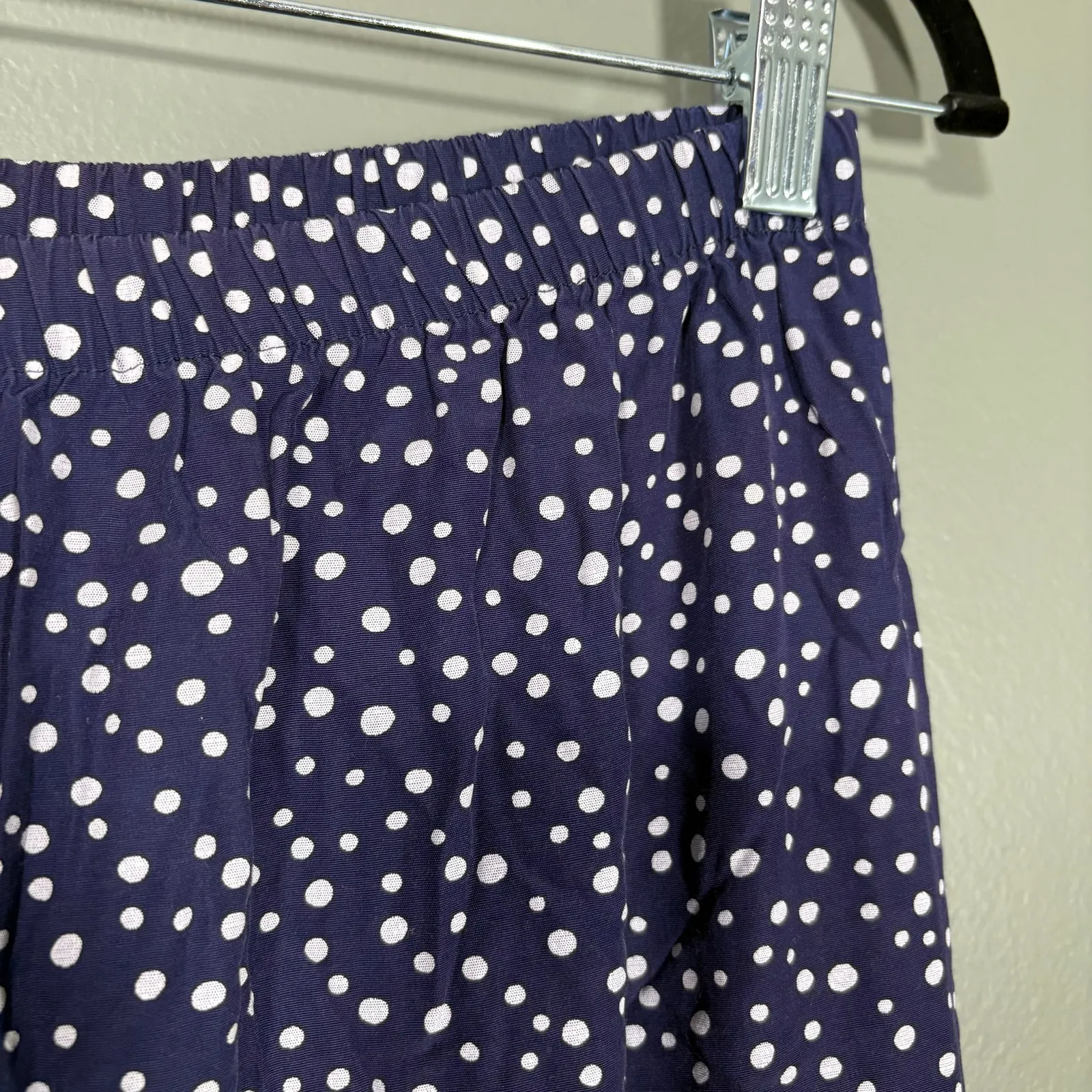 Fritzi California Vintage 1980's Blue Polka Dot Tapered Pants - Image 2
