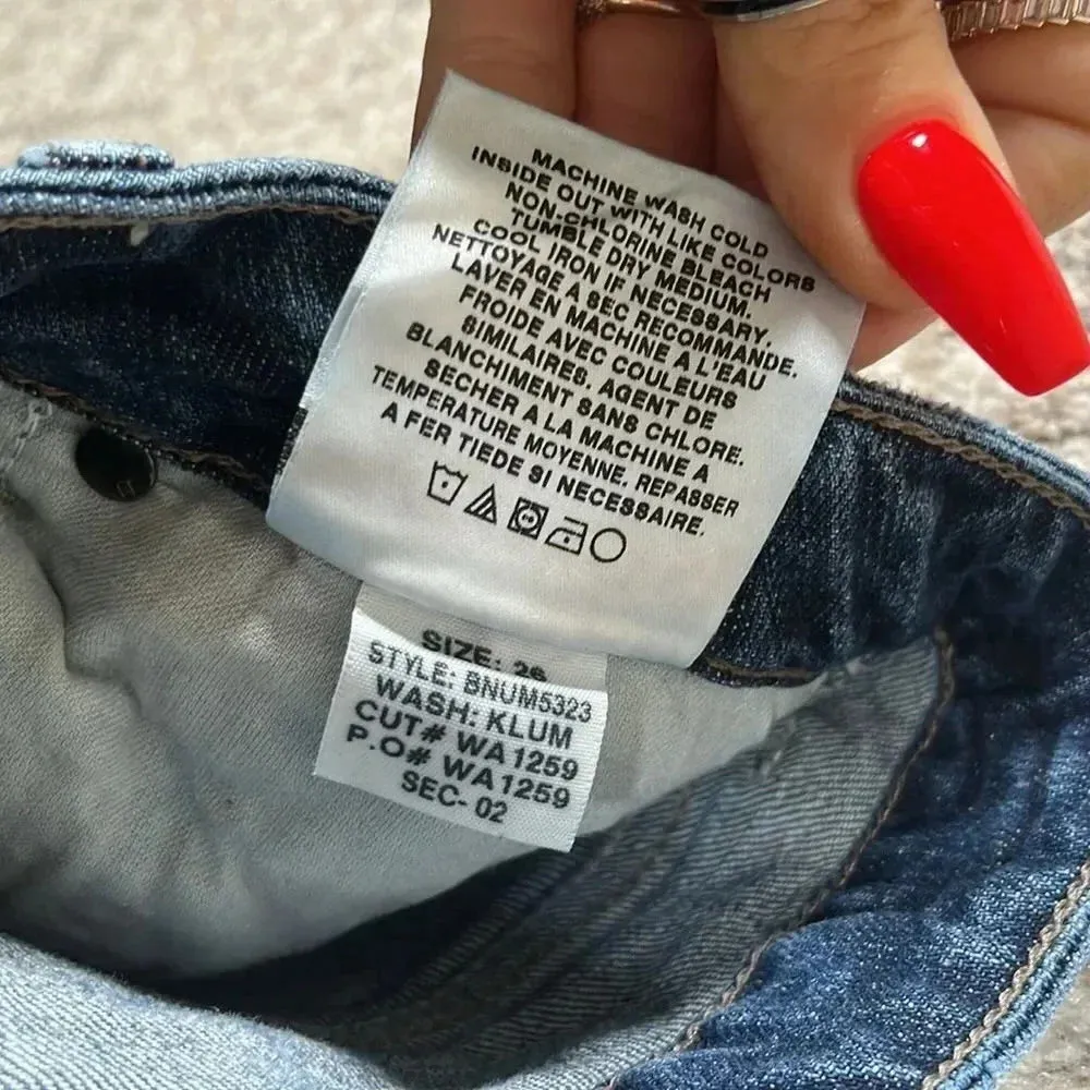 Joe's Honey Kicker Sz 26 Distressed Cropped Jeans Ankle Capri Casual‎ Stretch - Image 7