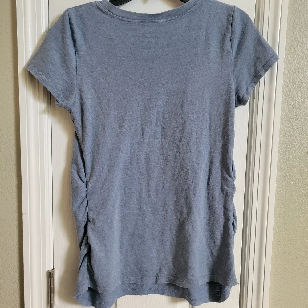 Isabel maternity shirt top size xs blue - Image 3