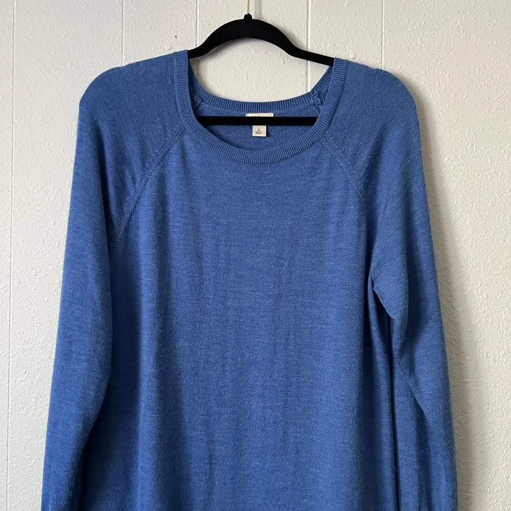 L.L. Bean Sweater Womens Large 100% Merino Wool Academia Career Preppy Casual - Image 3