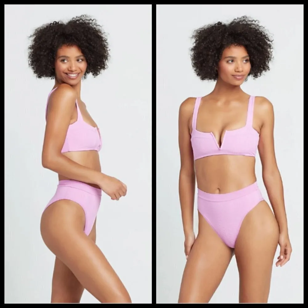 💕LSPACE💕 Ribbed Bikini Set Rosebud Pink M/XL NWT - Image 7