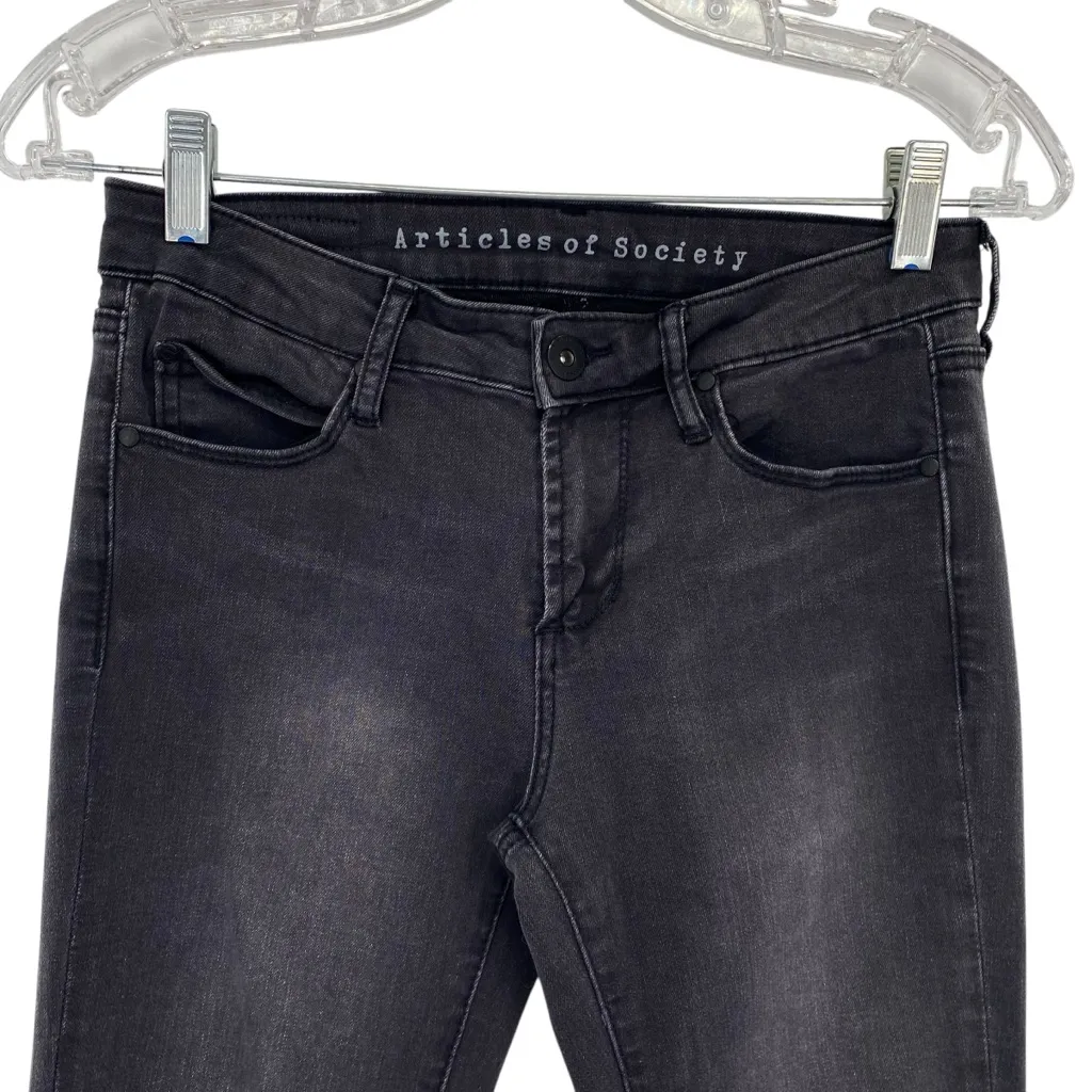 Articles Of Society Mya Black Stretch Skinny Jeans - Image 3