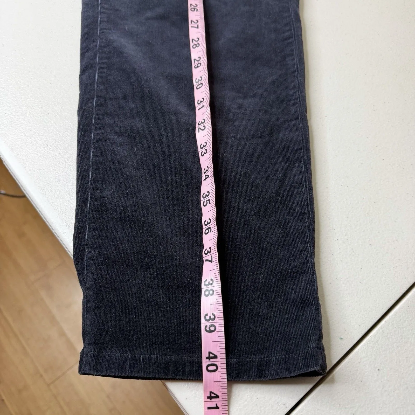 J Jill Corduroy Pants Womens XL Petite Navy Blue Straight Leg Pull On 29” Size undefined - Image 9