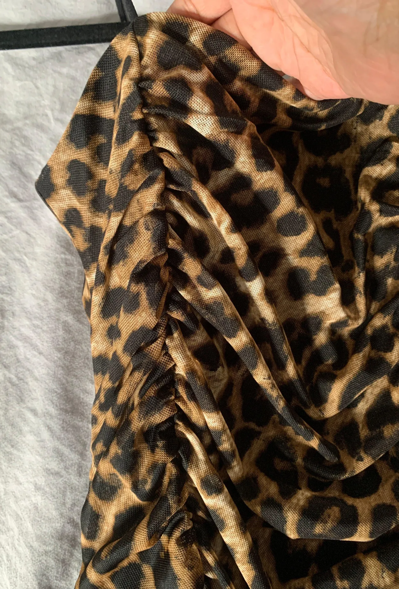 Rue 21 Cheetah Ruched Body Suit - Image 3
