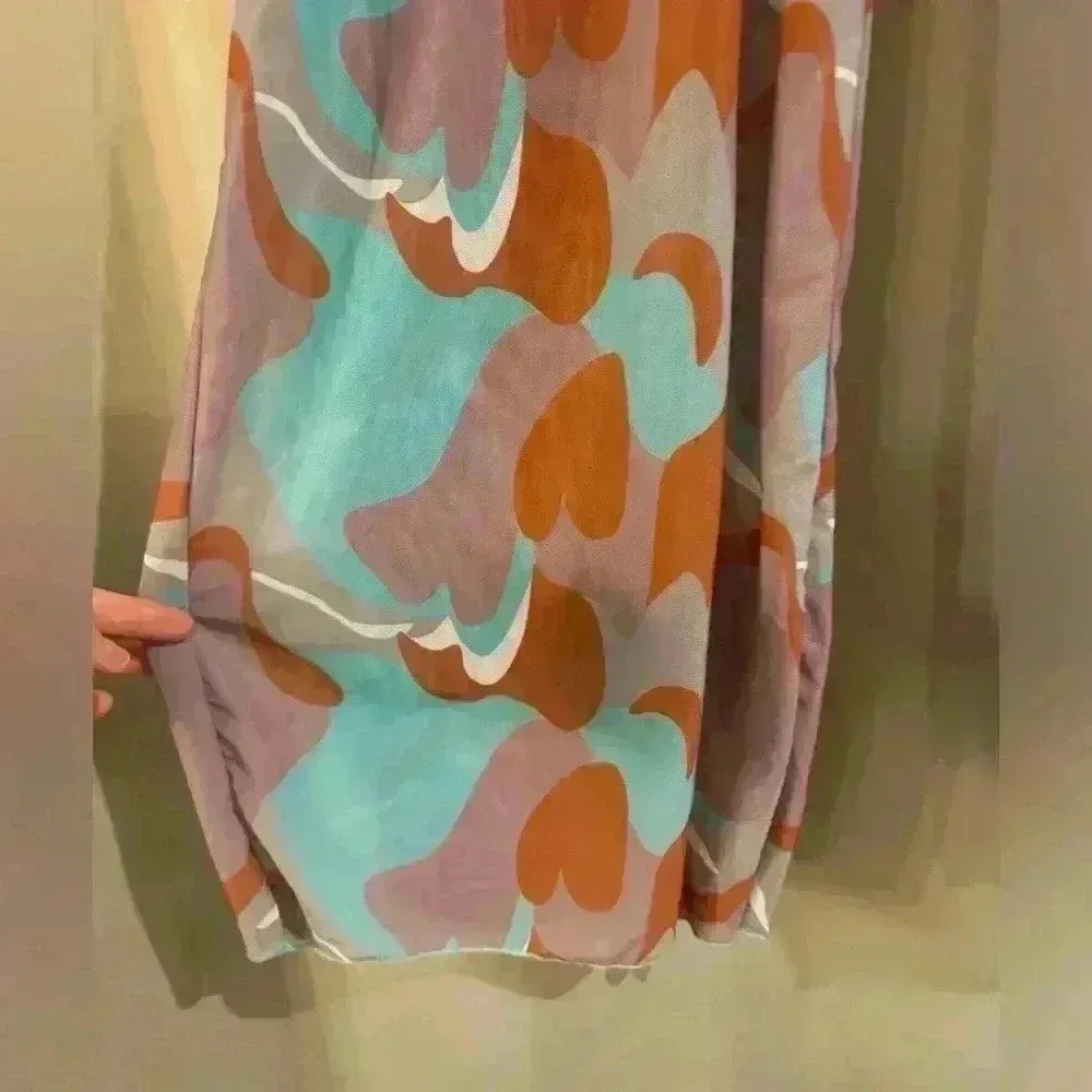 Women’s Purple&Teal See Through Pants Purple Size L - Image 2