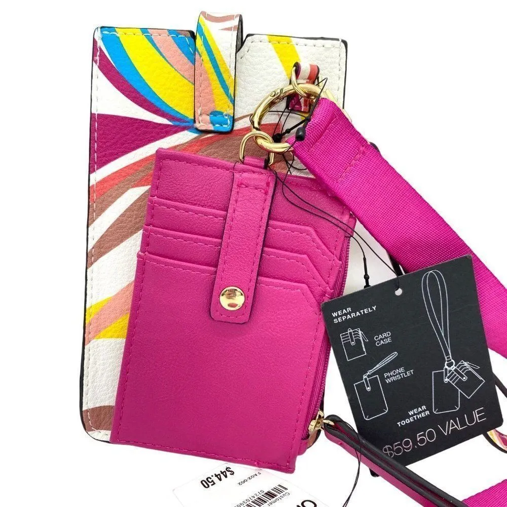 INC International Concepts Womens Ashlii Pink Lanyard Card Case Phone Wallet - Image 7