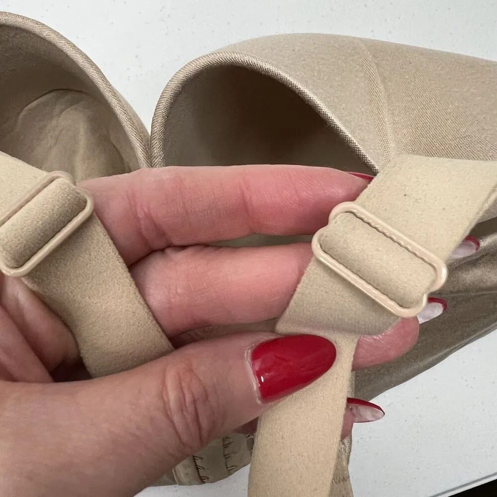 Cacique Size 44D Bra Lightly Lined Full Coverage Underwire Wired Beige Women’s - Image 8