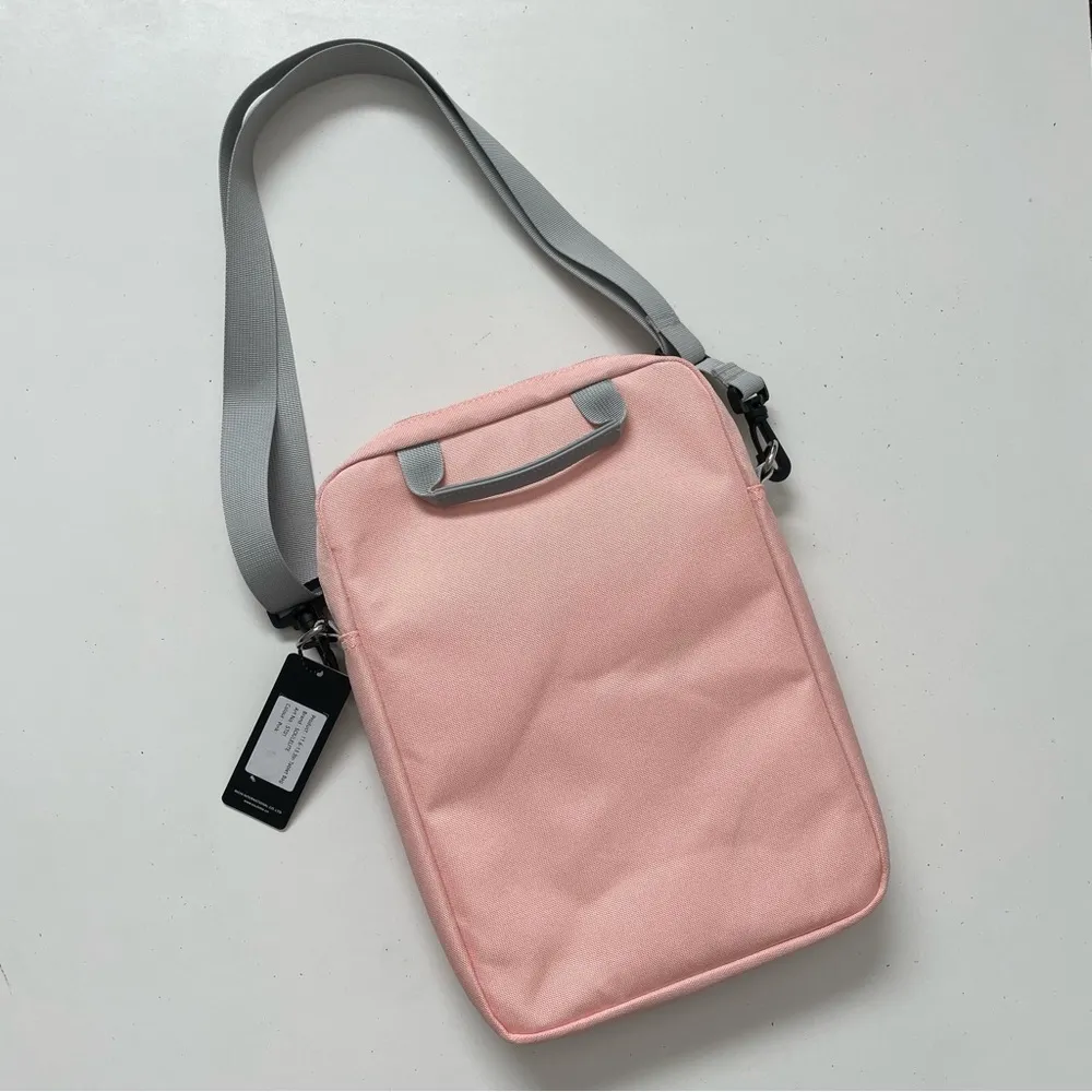 Soulelite Bag Crossbody Labtop Tablet Organization Lightweight Travel Pink Gray - Image 5
