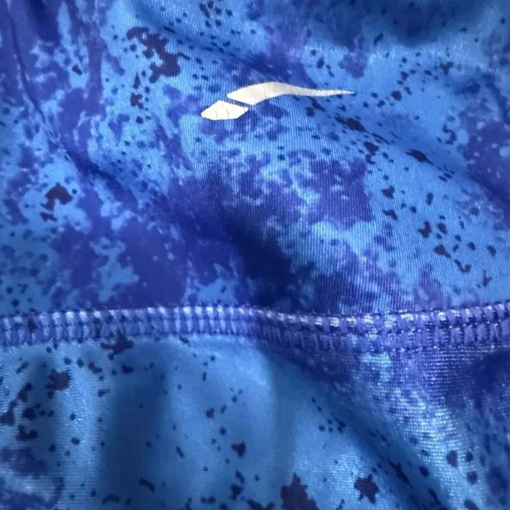 LA Gear Leggings Womens Extra Large Blue Pattern Capri Athletic Size XL - Image 3