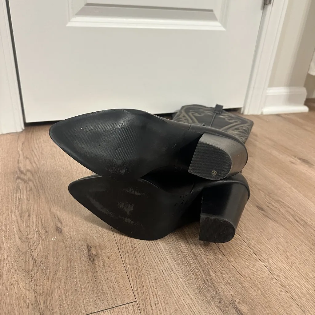 STEVE MADDEN Lasso Knee High Western Boot in Black Multi Size US 10 - Image 8