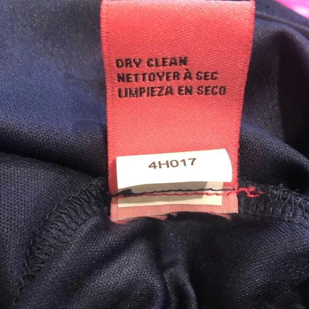 🆕 Betsey Johnson lace bell long sleeve mini dress 4 navy blue floral stretch - Image 11