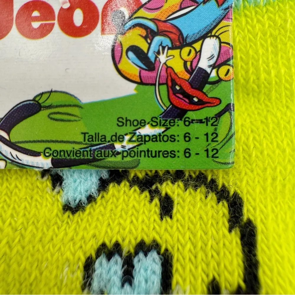 Nickelodeon Rugrats Crew Socks Reptar Chuckie Tommy 90s Retro Gift Mens Womens - Image 3