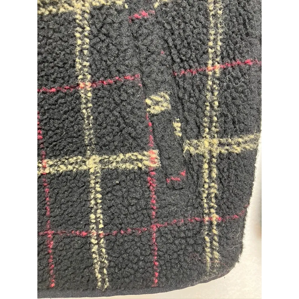 EP Pro Women Plaid Fleece Sherpa Jacket Full Zip Black Red Tan Size S/P Golf - Image 7