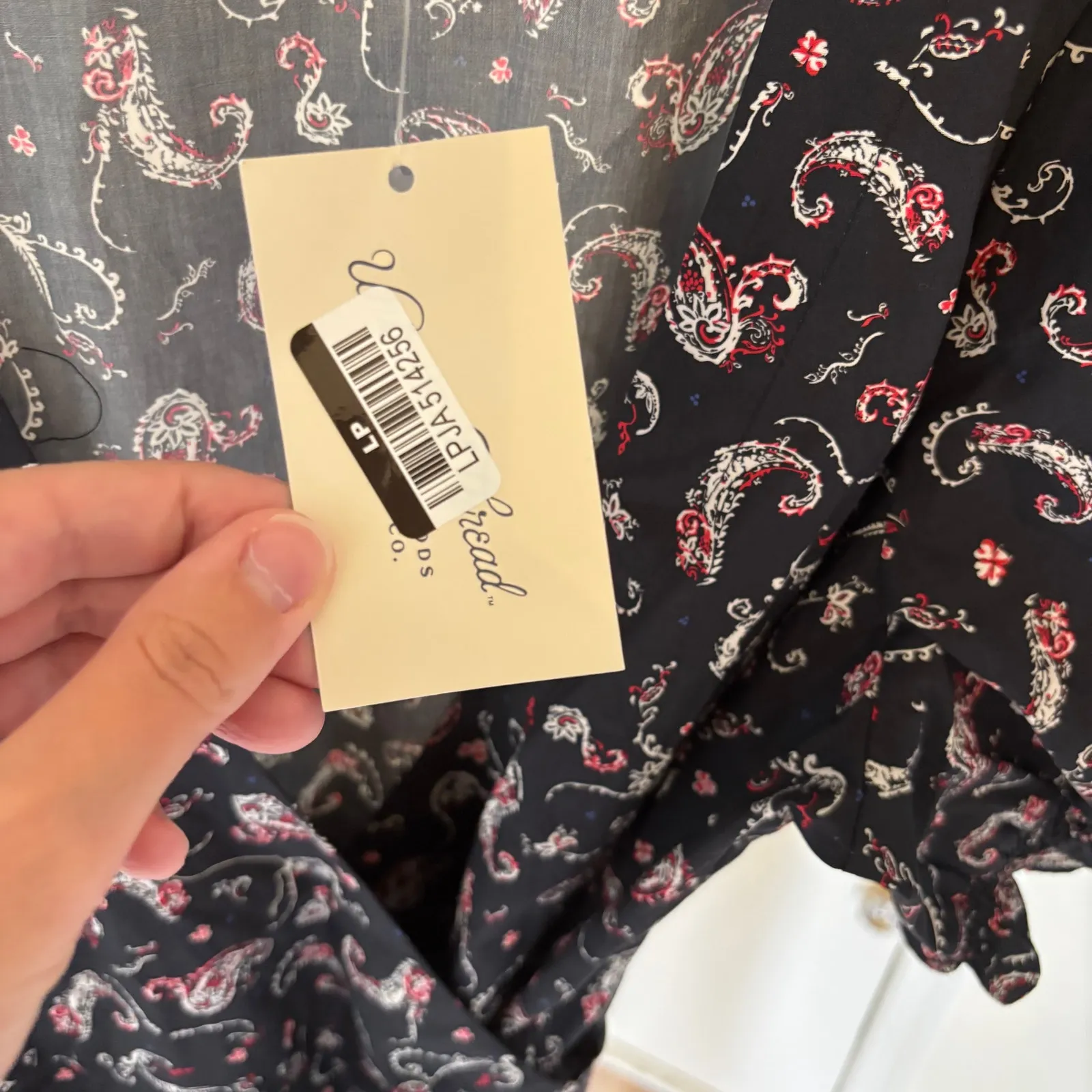 Universal Thread NWT Women's Puff Short Sleeve Midi Wrap Dress Black Paisley L - Image 6