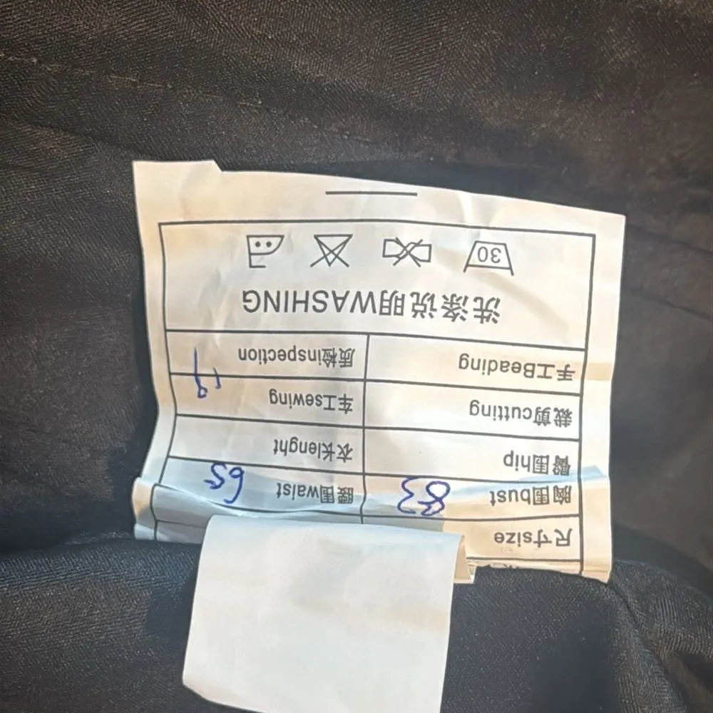 Women’s Black Off the Shoulder Christmas Holiday Winter Dress Train Size 2 NWT - Image 9