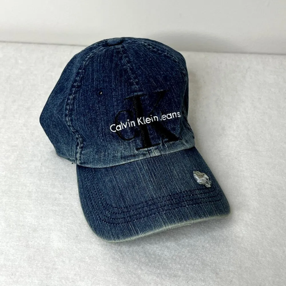 Calvin Klein Jeans Denim Baseball Hat - Image 7
