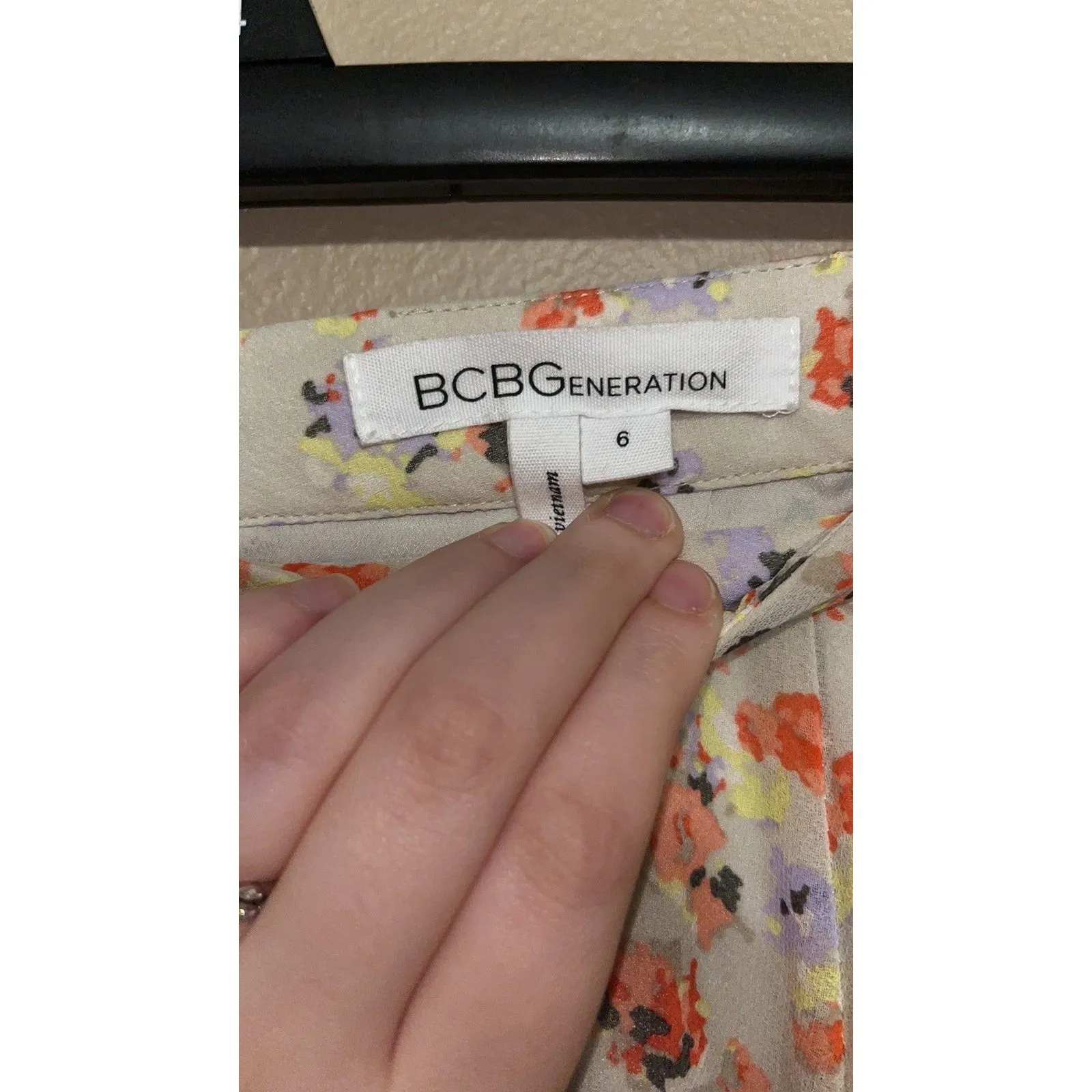 BCBGeneration Women’s  multicolored spring floral print mini skirt size 6 summer - Image 6