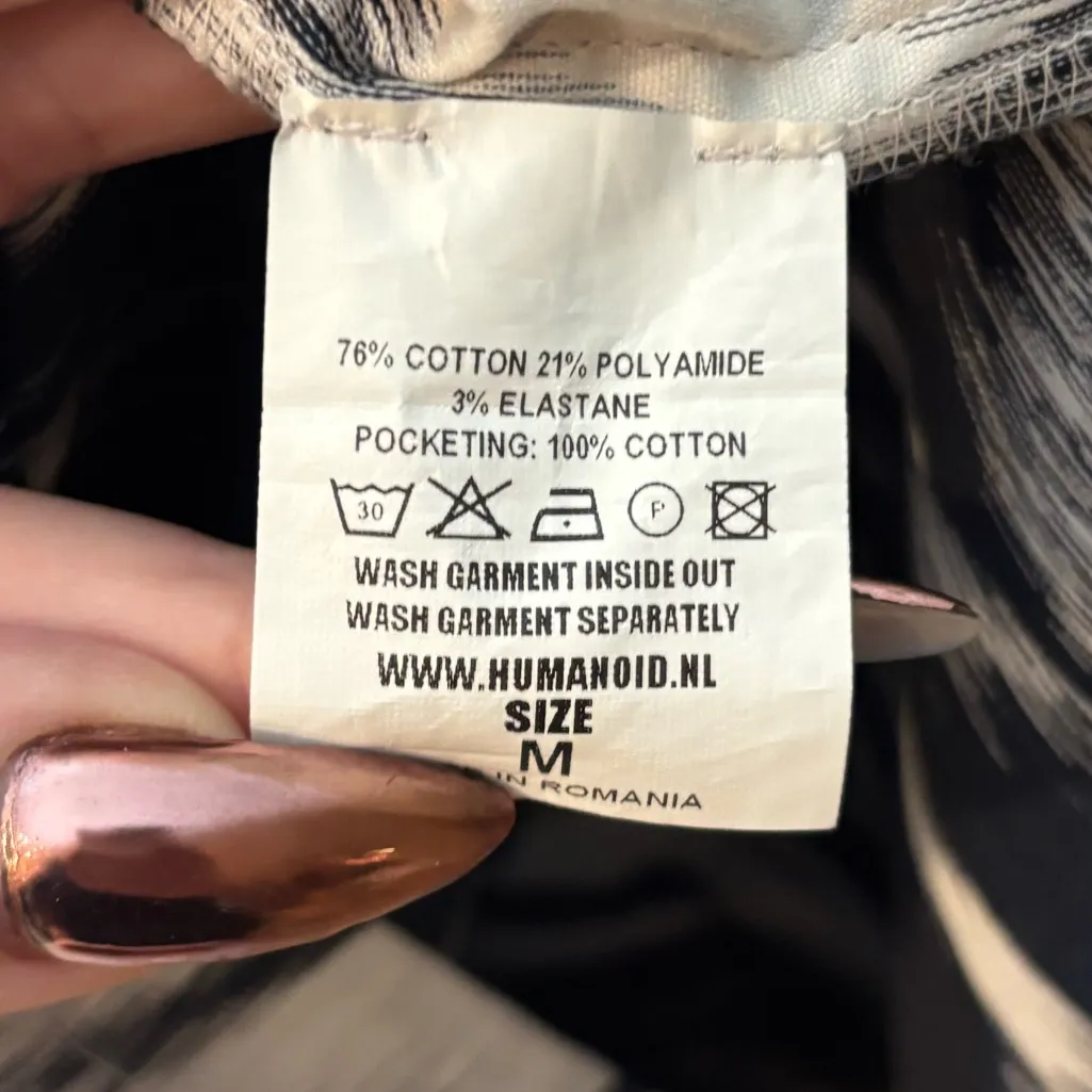 Humanoid Geometric Abstract Patterned Dress Black Size M - Image 6