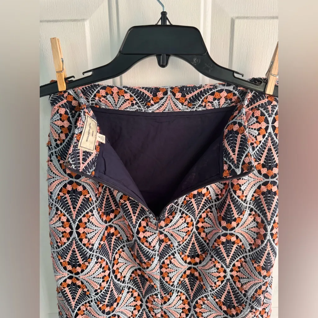 Moulinette Soeurs Anthropologie Embroidered Lace Skirt Women’s SIZE 4 - Image 4