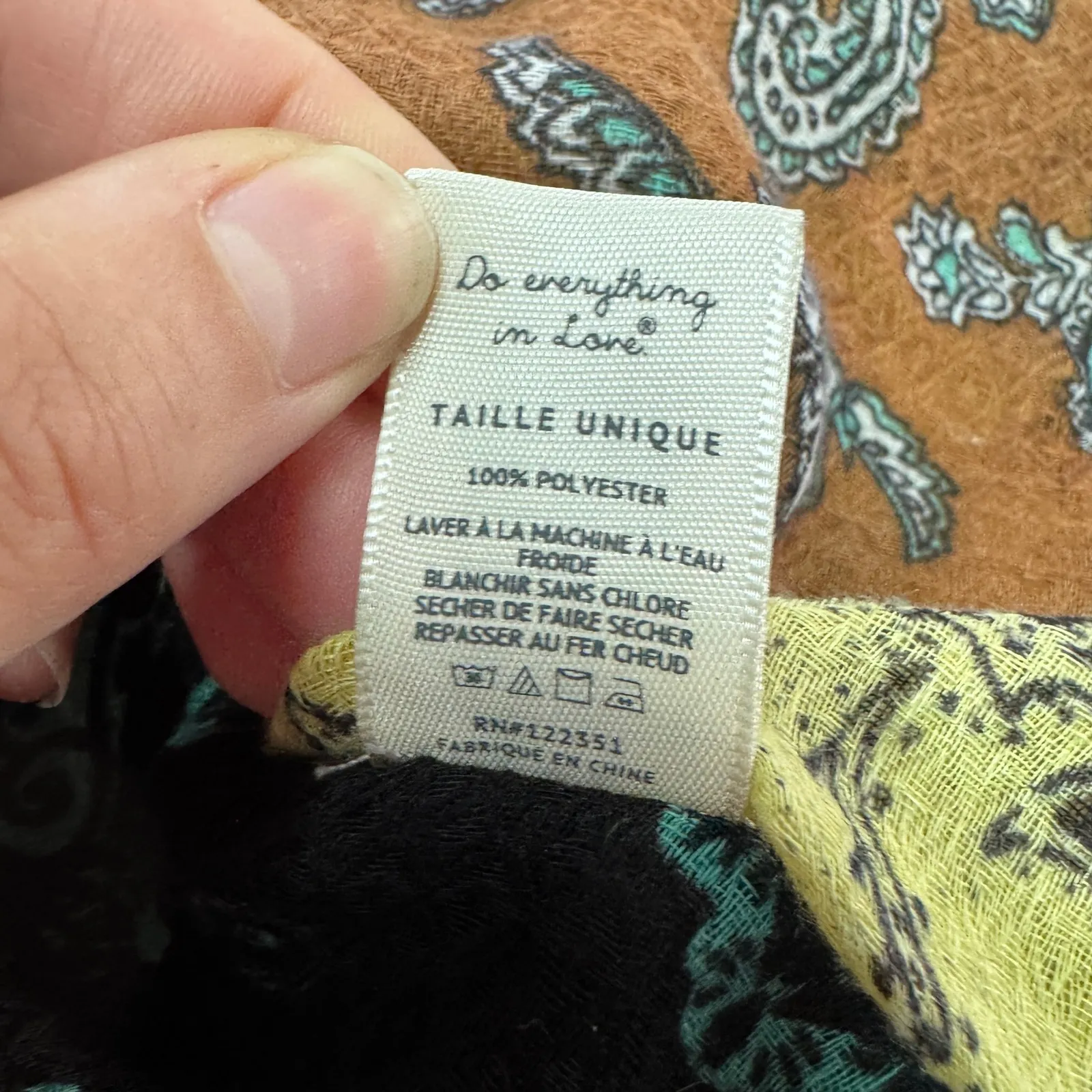 Do Everything In Love Kimono‎ Womens One Size Bohemian Patchwork Paisley Boho - Image 4