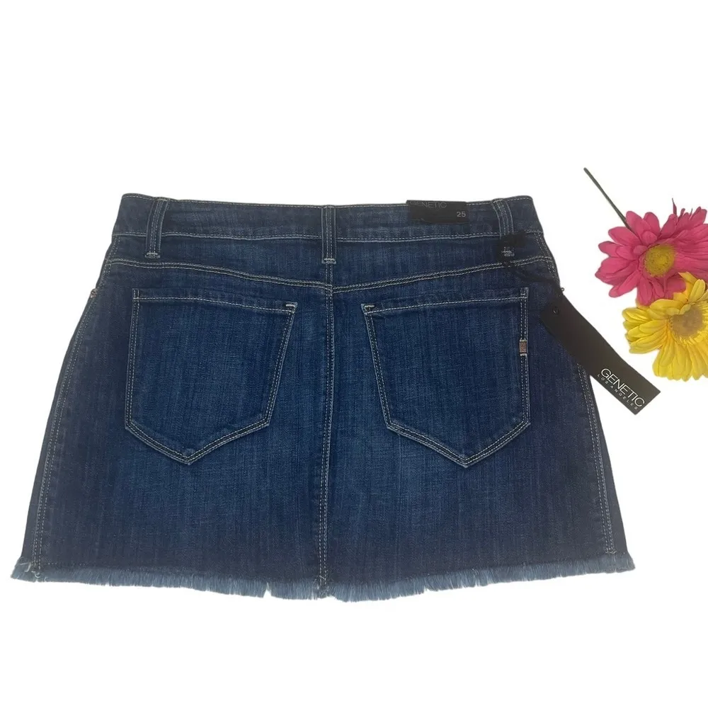 new Genetic Denim ☻ Festival Flower Patch Denim Jeans Skirt ☻ Studio City ☻ 25 - Image 12