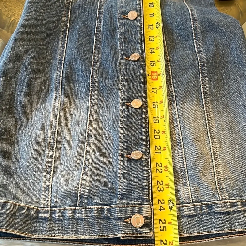 Guess Halcyon mini Jean denim dress NWT size small stretchy sexy rodeo western - Image 15