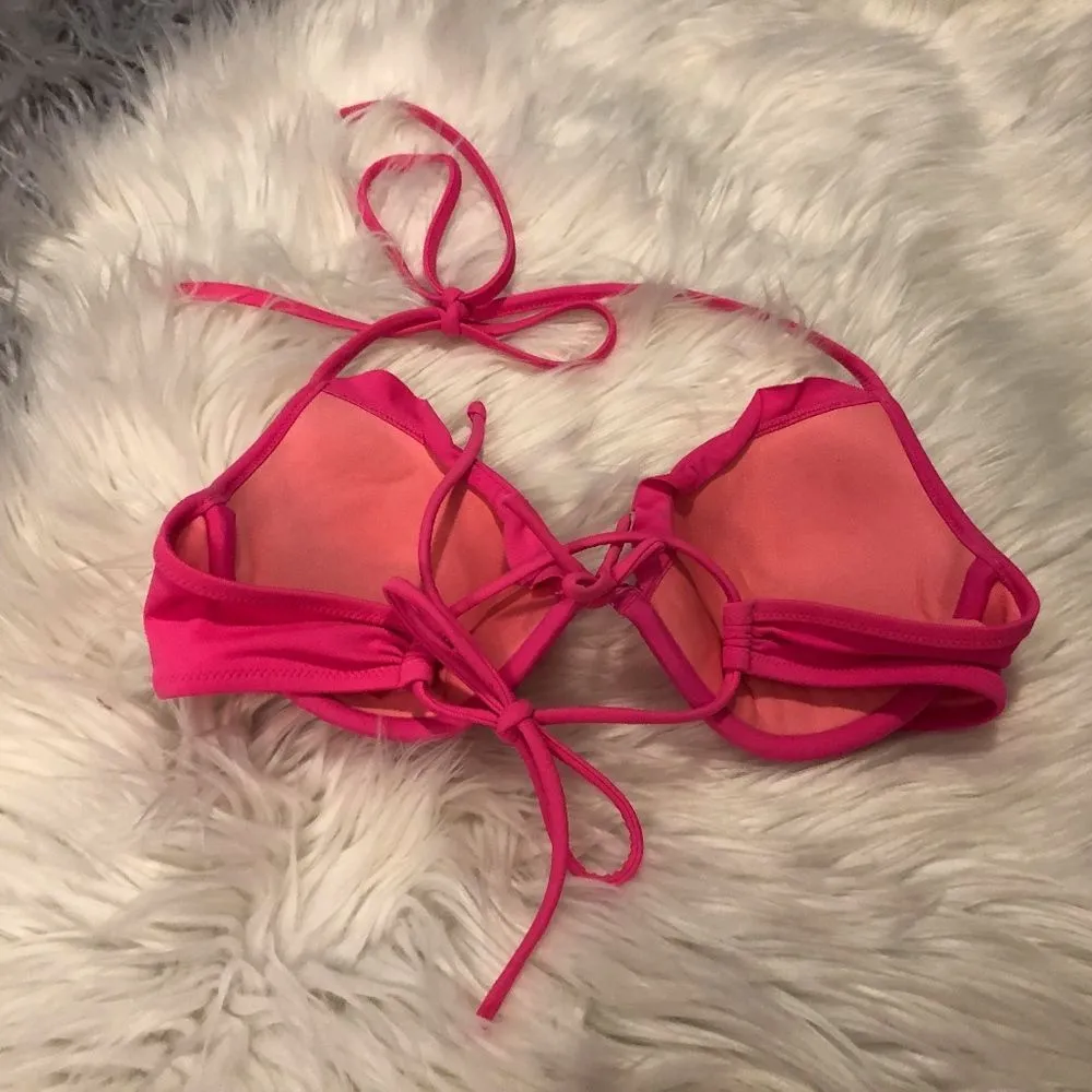 Victoria's Secret Push Up Pink Swim Bikini Top - Image 2
