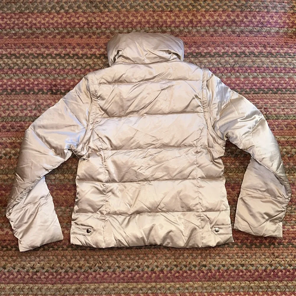 EXPRESS GOLD CONVERTIBLE GOOSE DOWN PUFFER JACKET VEST - Image 8