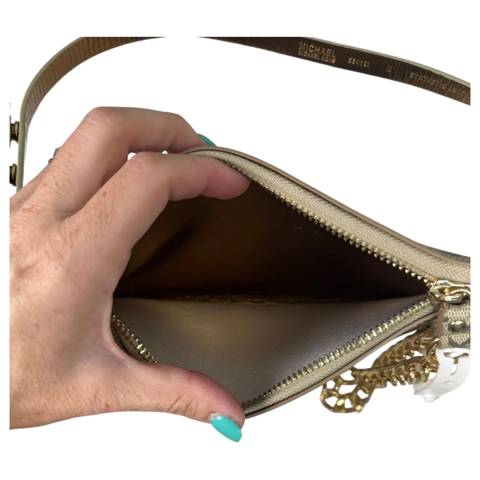 Michael Kors MK Fanny Pack Belt Bag Waist Chain Medium 32" to 35" NEW with Tags - Image 4