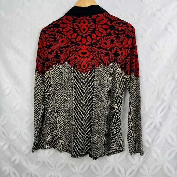 Soft‎ Surroundings Petite Calistoga Snap Button Top Size M - Image 5